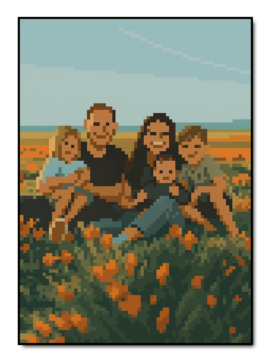 Pixel Art - personalisiertes Poster