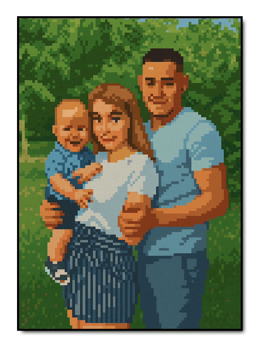 Pixel Art - personalisiertes Poster