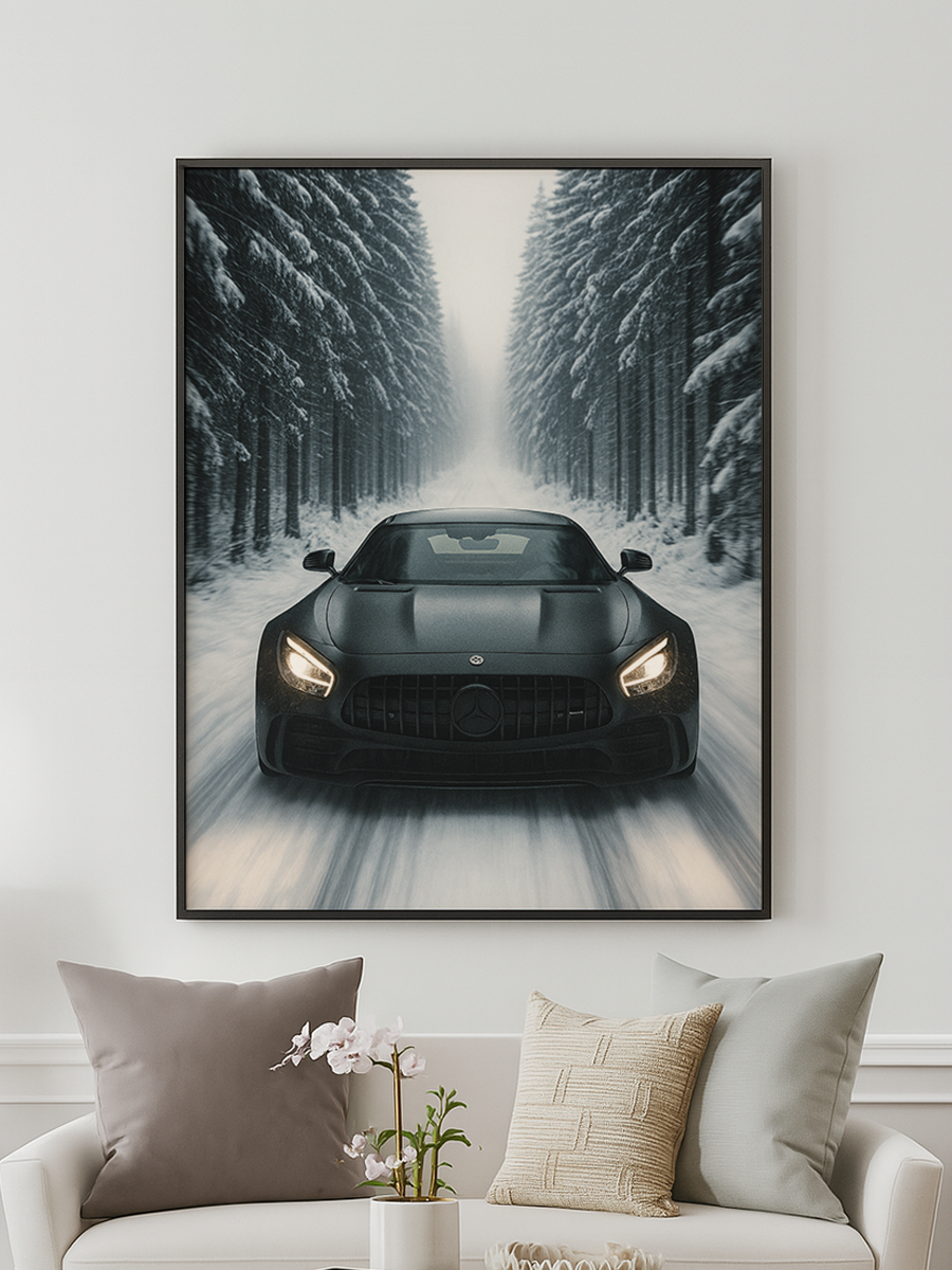 Speed in the Snow - personalisiertes Poster