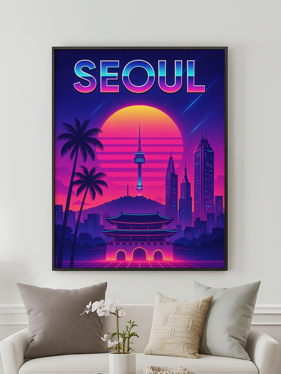 Deine Stadt in Retro - personalisiertes Poster