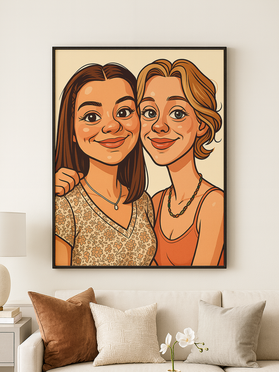 Karikatur - personalisiertes Poster