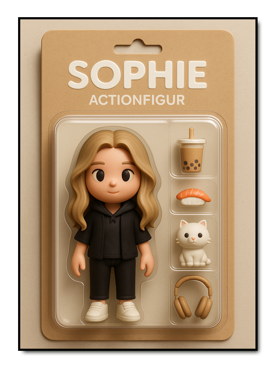 Actionfigur - personalisiertes Poster
