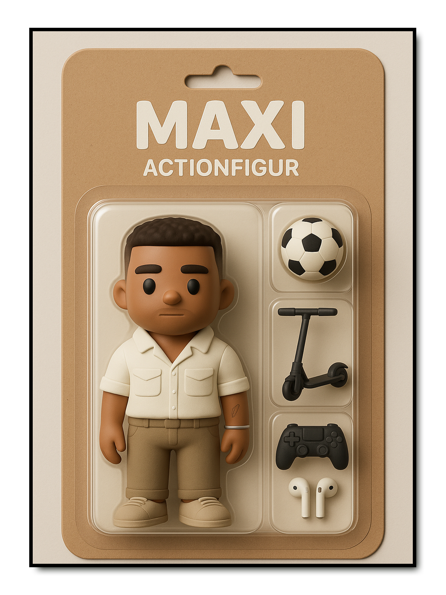 Actionfigur - personalisiertes Poster
