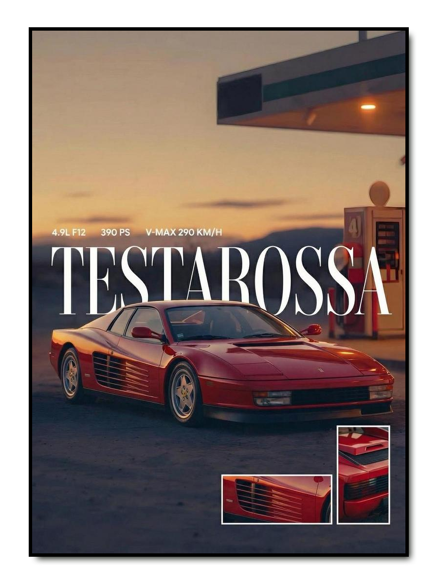 Gasoline Dreams - personalisiertes Poster