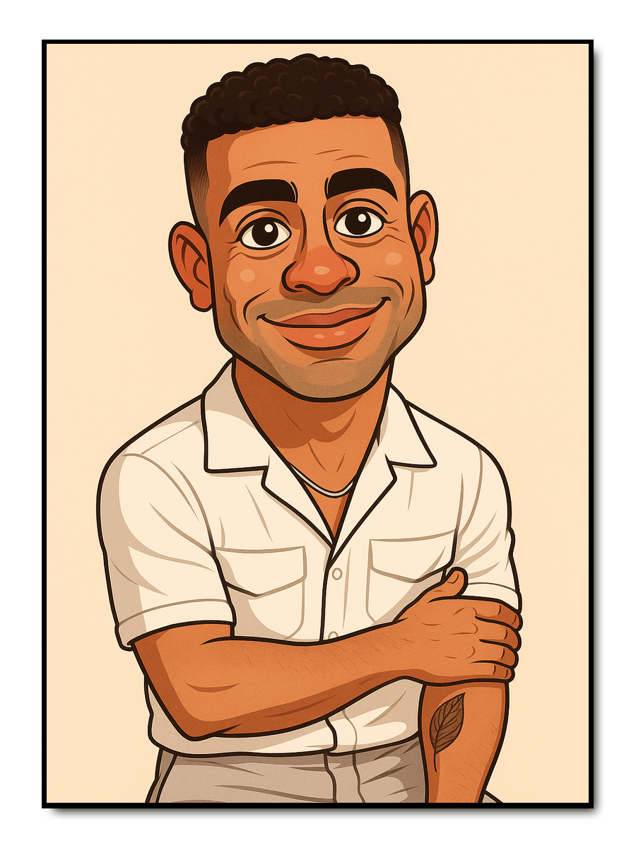 Karikatur - personalisiertes Poster