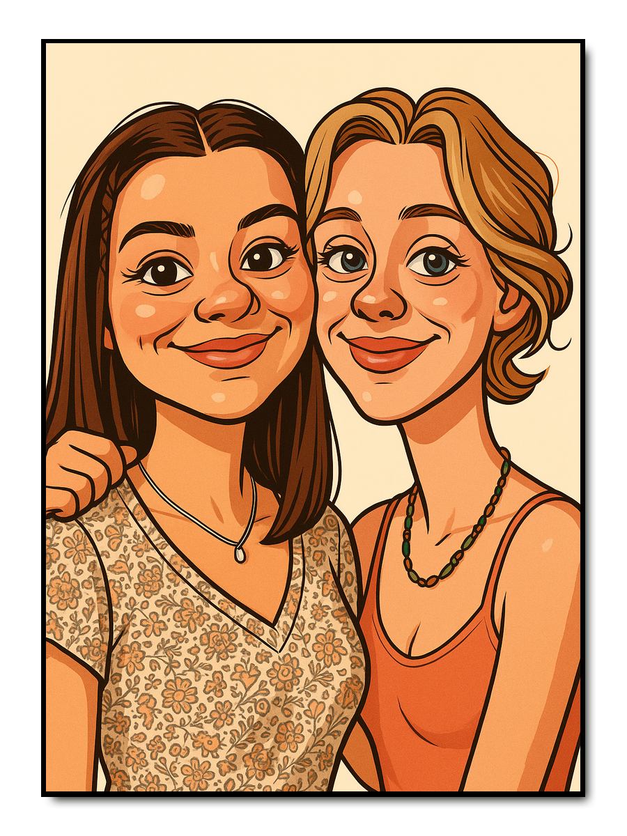 Karikatur - personalisiertes Poster