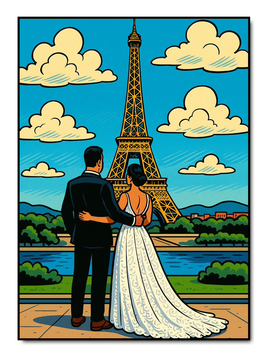 Cartoon City - personalisiertes Poster