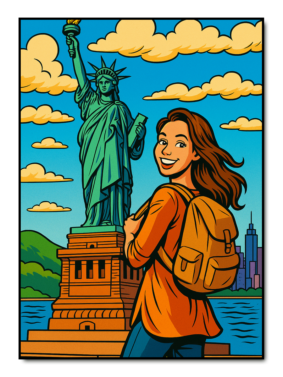 Cartoon City - personalisiertes Poster