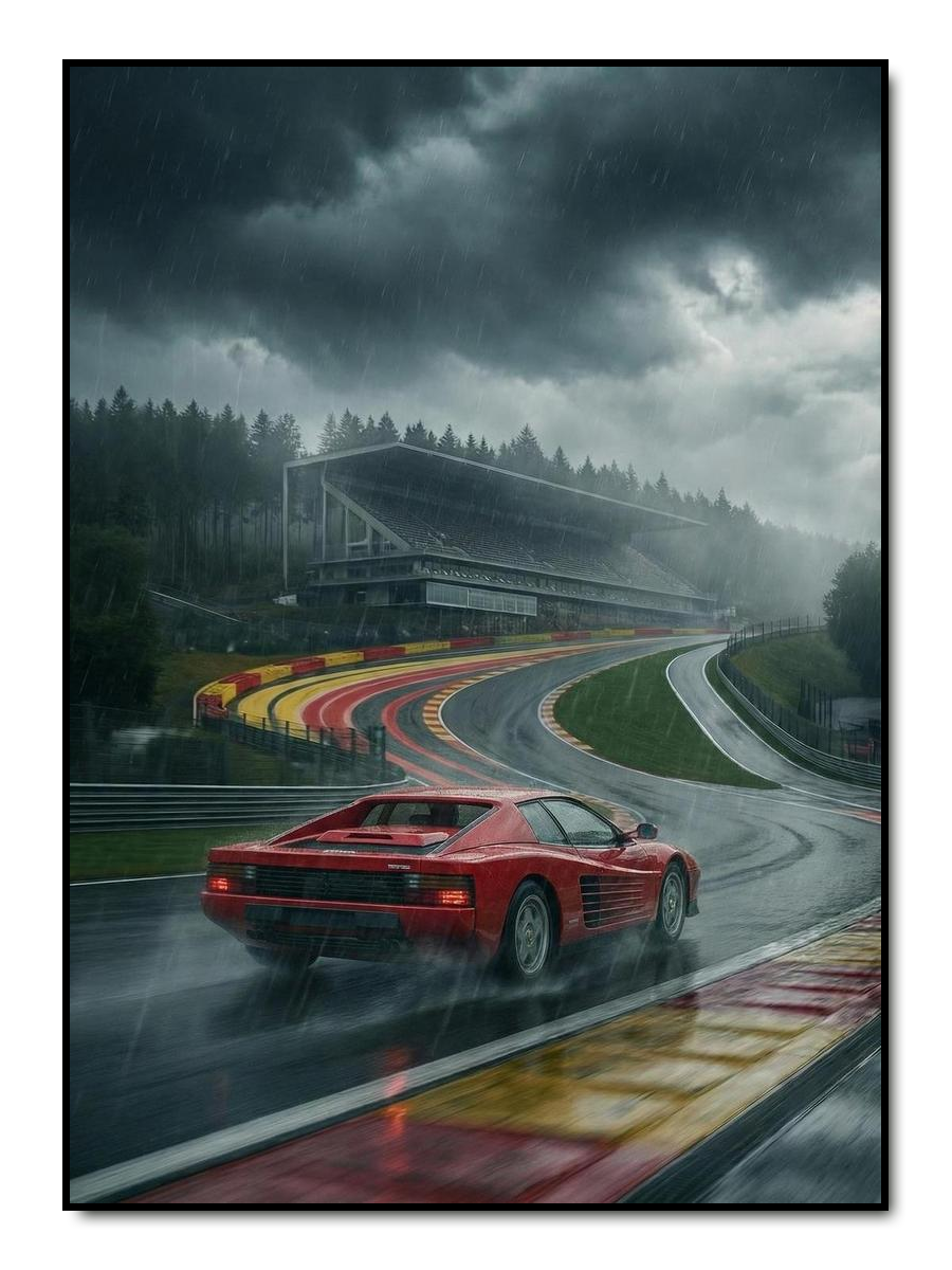 Eau Rouge - personalisiertes Poster