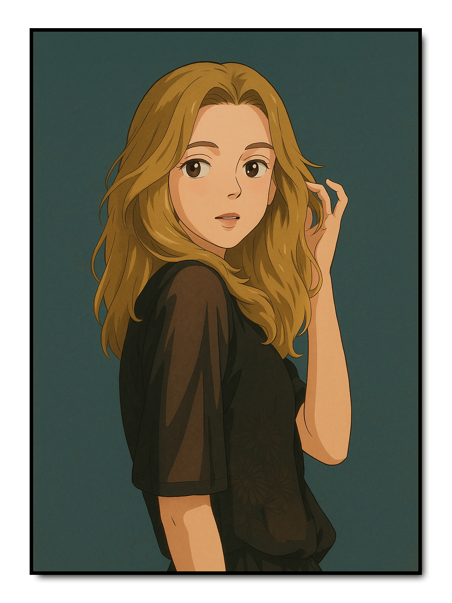 Vintage Anime Stil - personalisiertes Poster