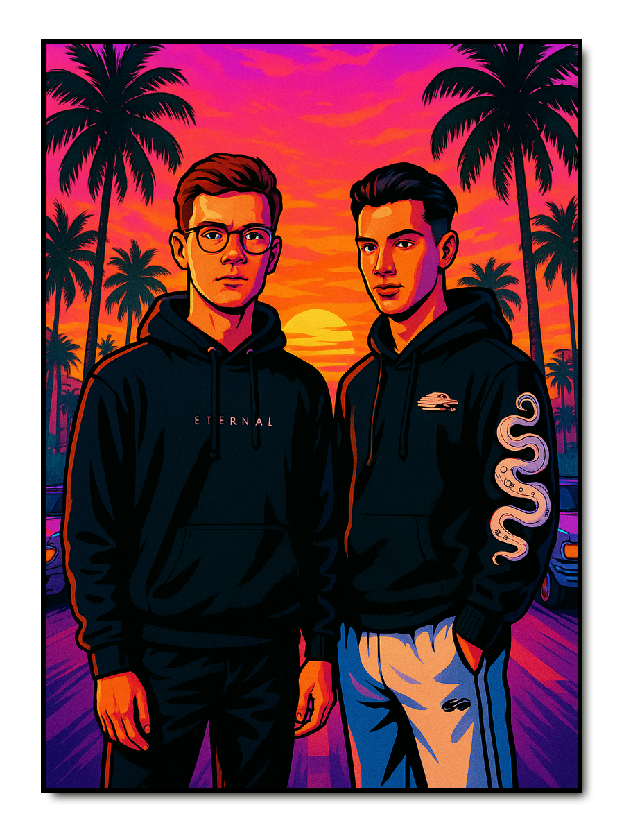 80's Miami Stil - personalisiertes Poster