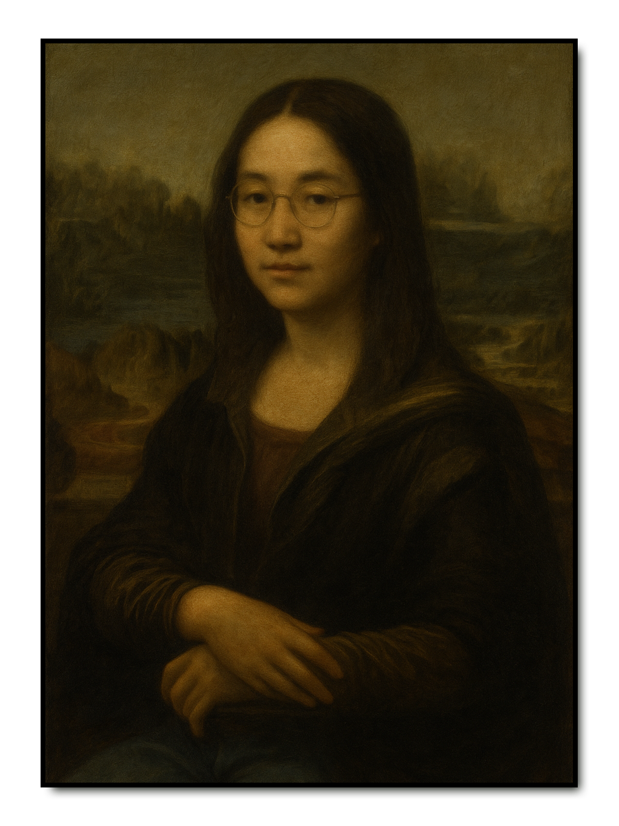 Mona Lisa Stil - personalisiertes Poster