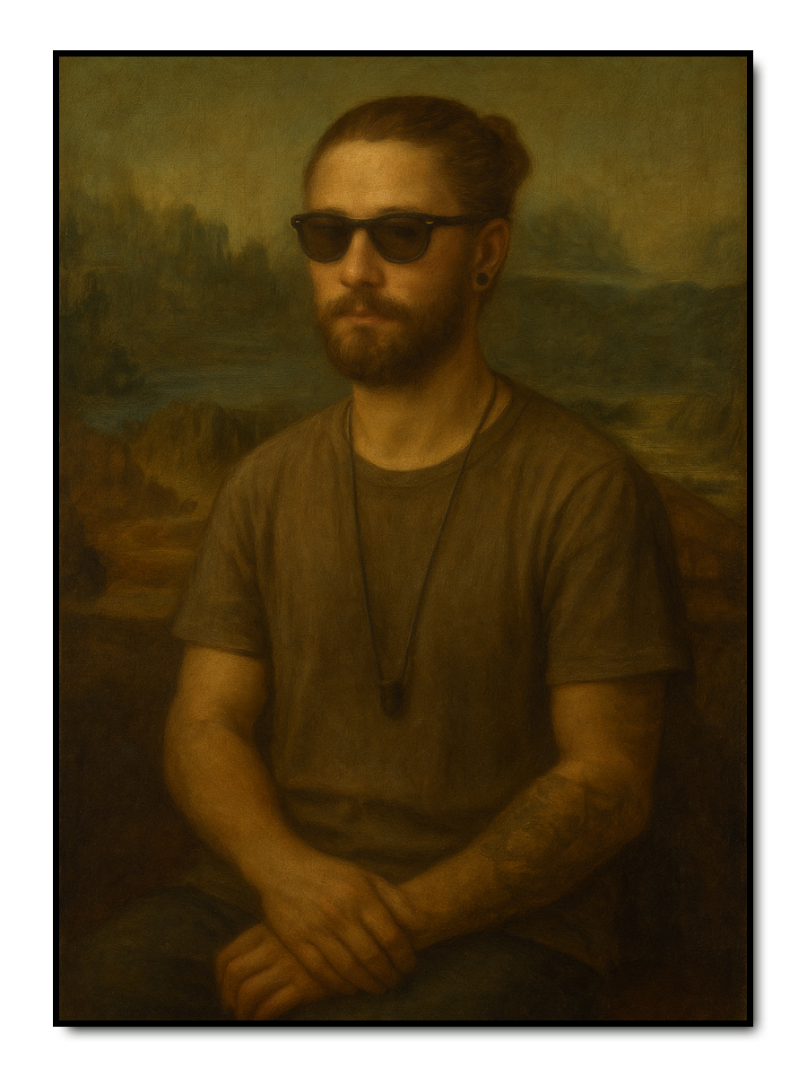 Mona Lisa Stil - personalisiertes Poster