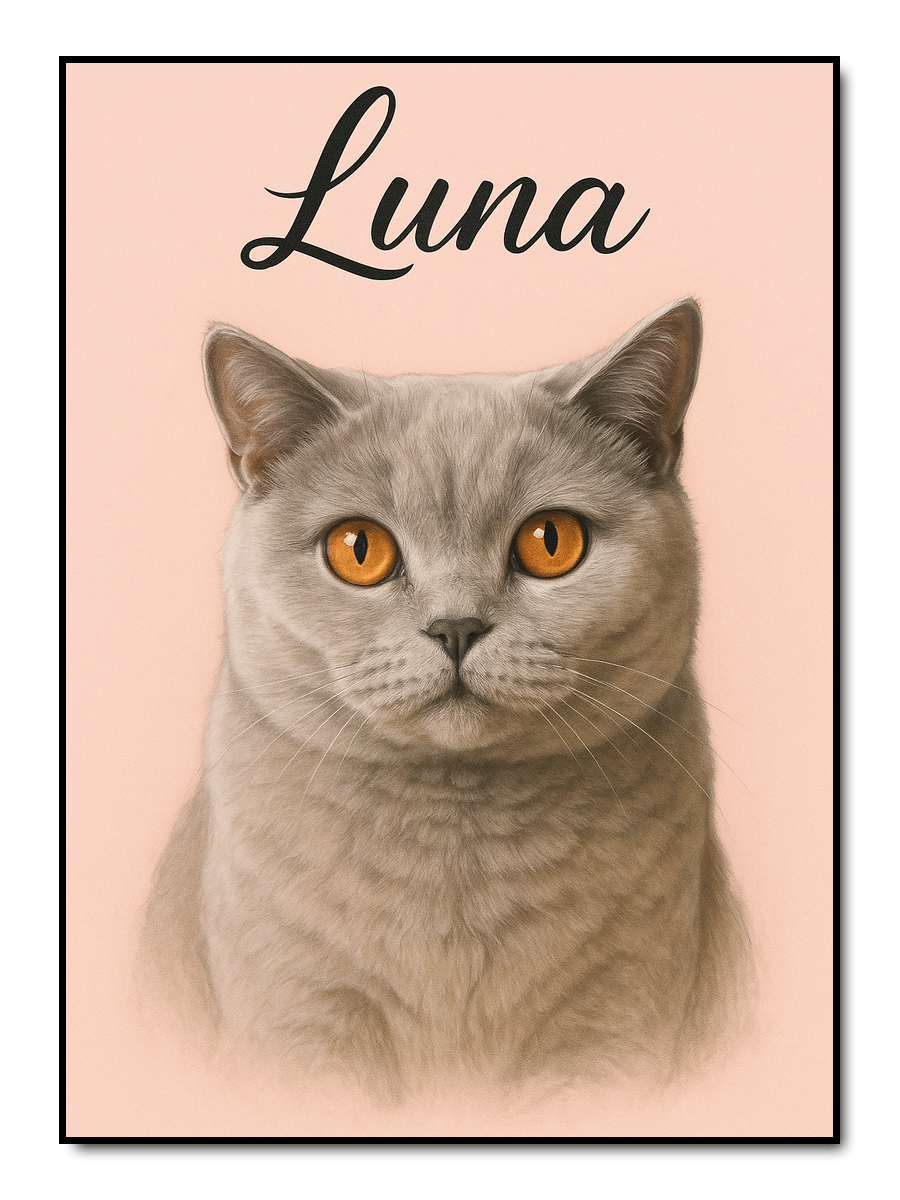 Pastell Pet - personalisiertes Poster