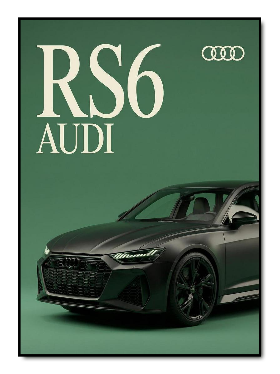 Minimal Vintage Car - personalisiertes Poster