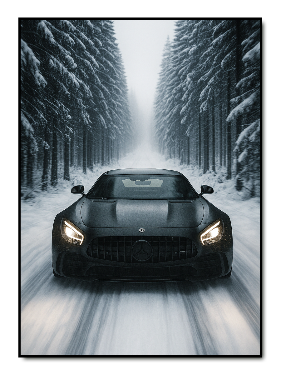 Speed in the Snow - personalisiertes Poster