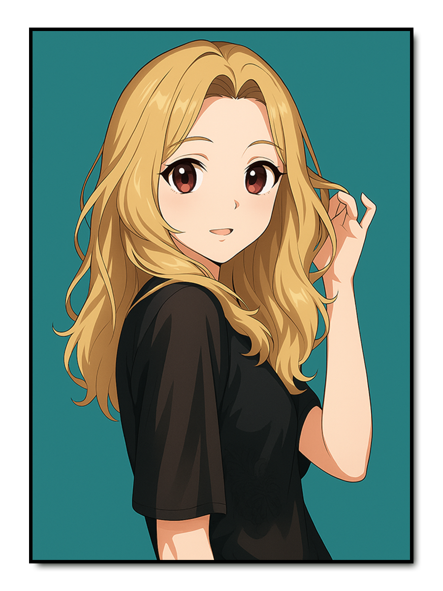 Anime Portrait - personalisiertes Poster