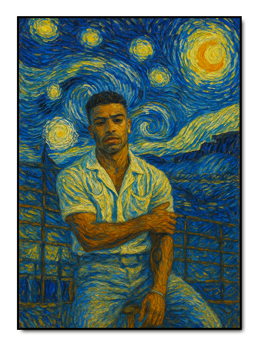 Sternennacht Stil – personalisiertes Poster