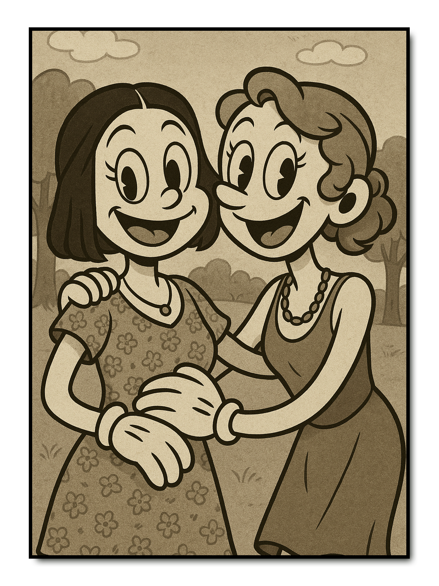 Vintage Cartoon - personalisiertes Poster