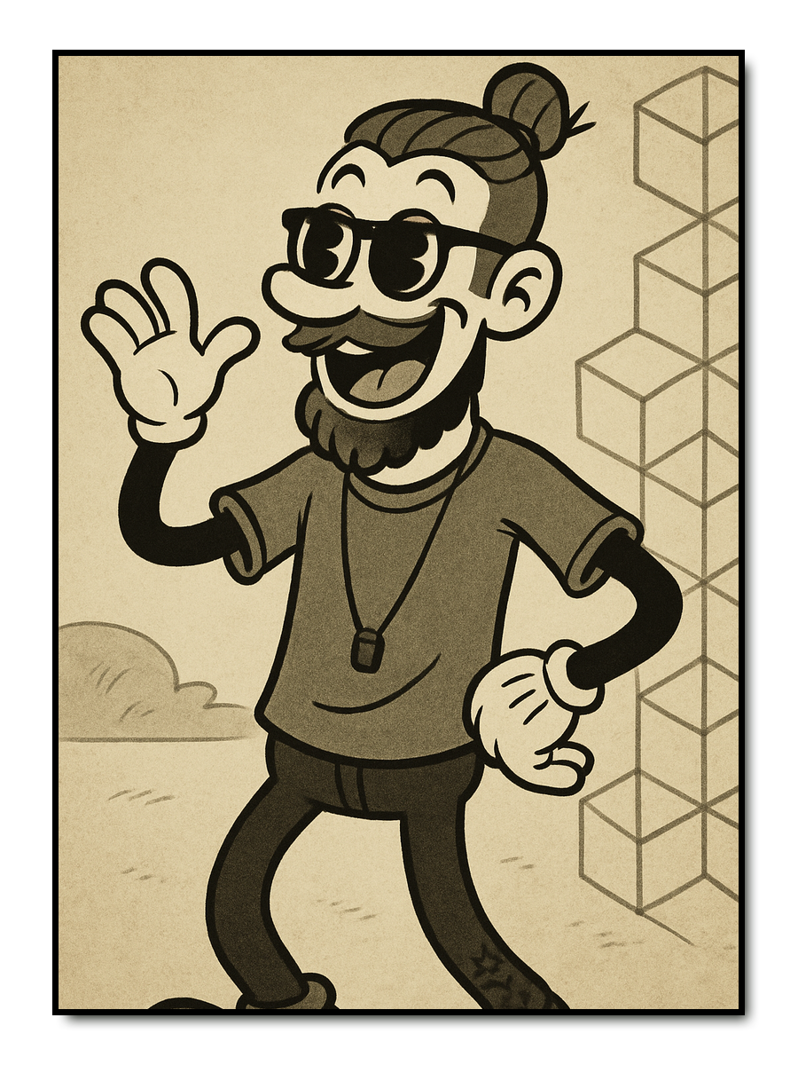 Vintage Cartoon - personalisiertes Poster
