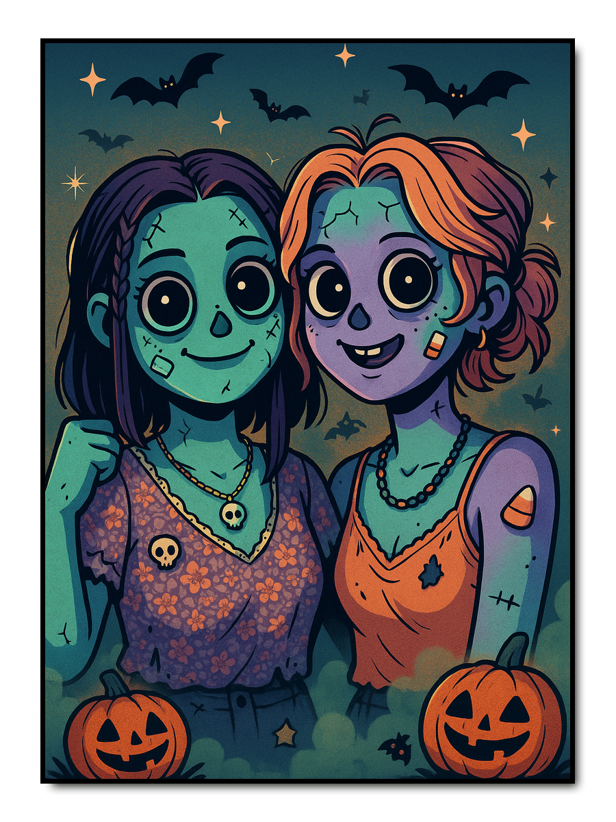 Cute Zombie - personalisiertes Poster
