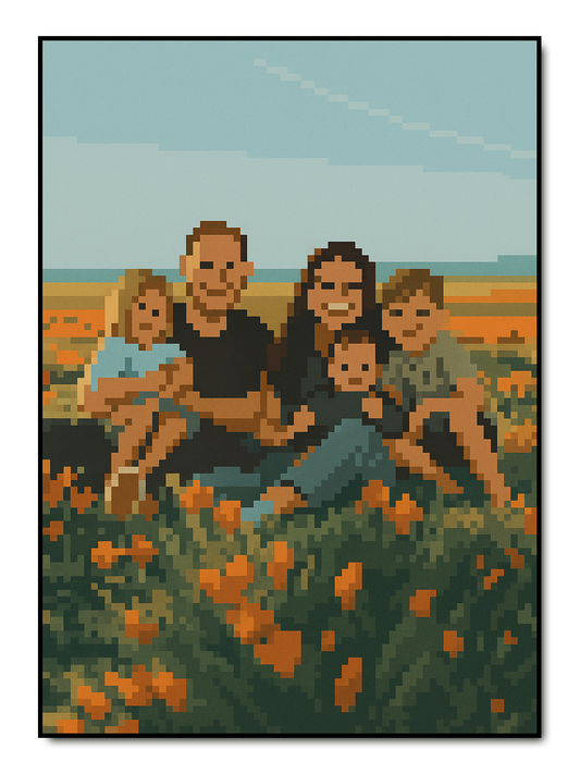 Pixel Art - personalisiertes Poster