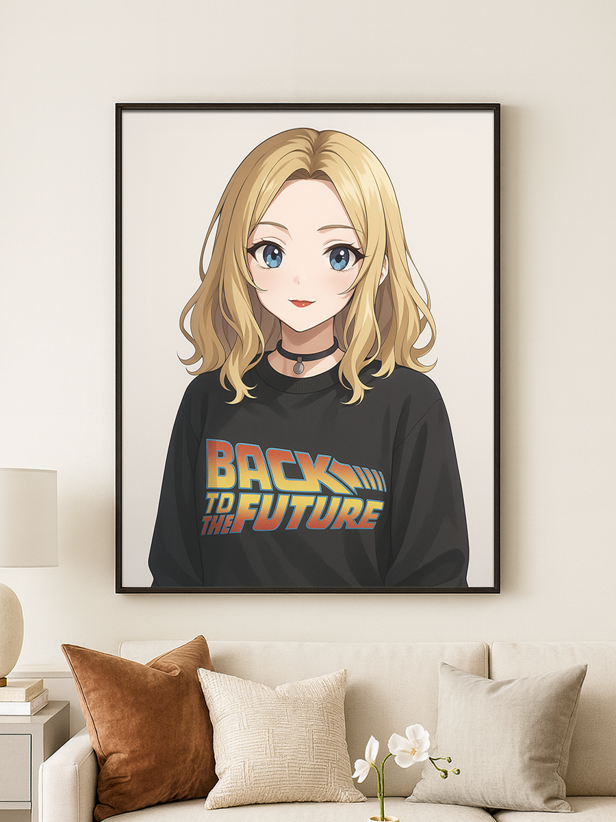 Anime Portrait - personalisiertes Poster