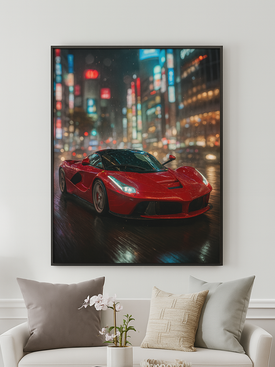 Night Drive in Shibuya - personalisiertes Poster
