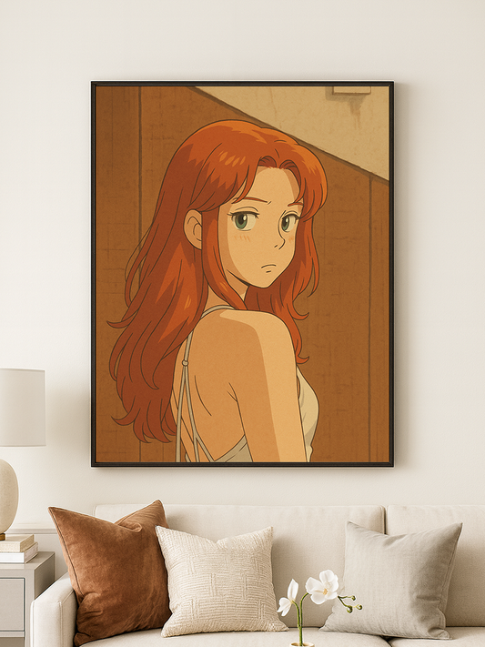 Vintage Anime Stil -  personalisiertes Poster