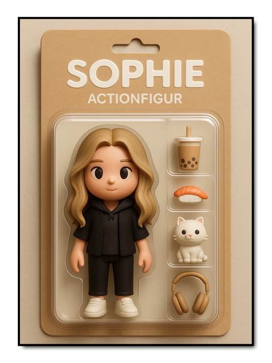 Actionfigur - personalisiertes Poster