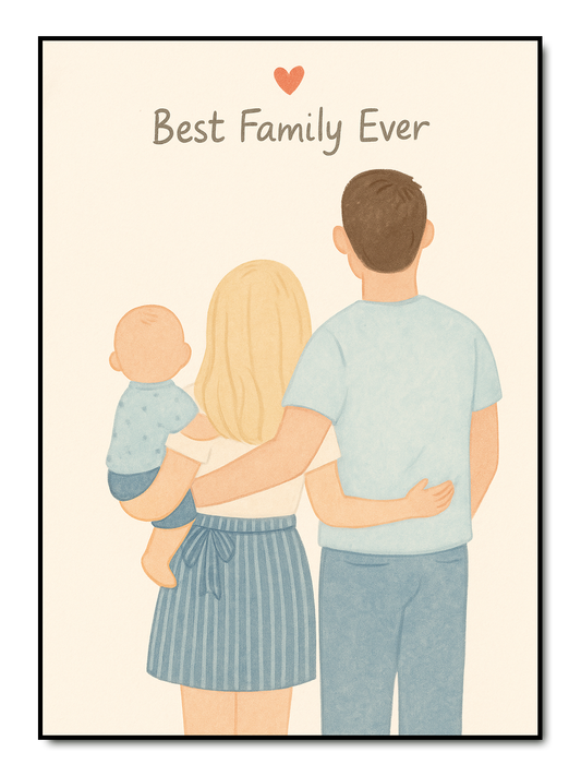 Best Family Ever – personalisiertes Poster