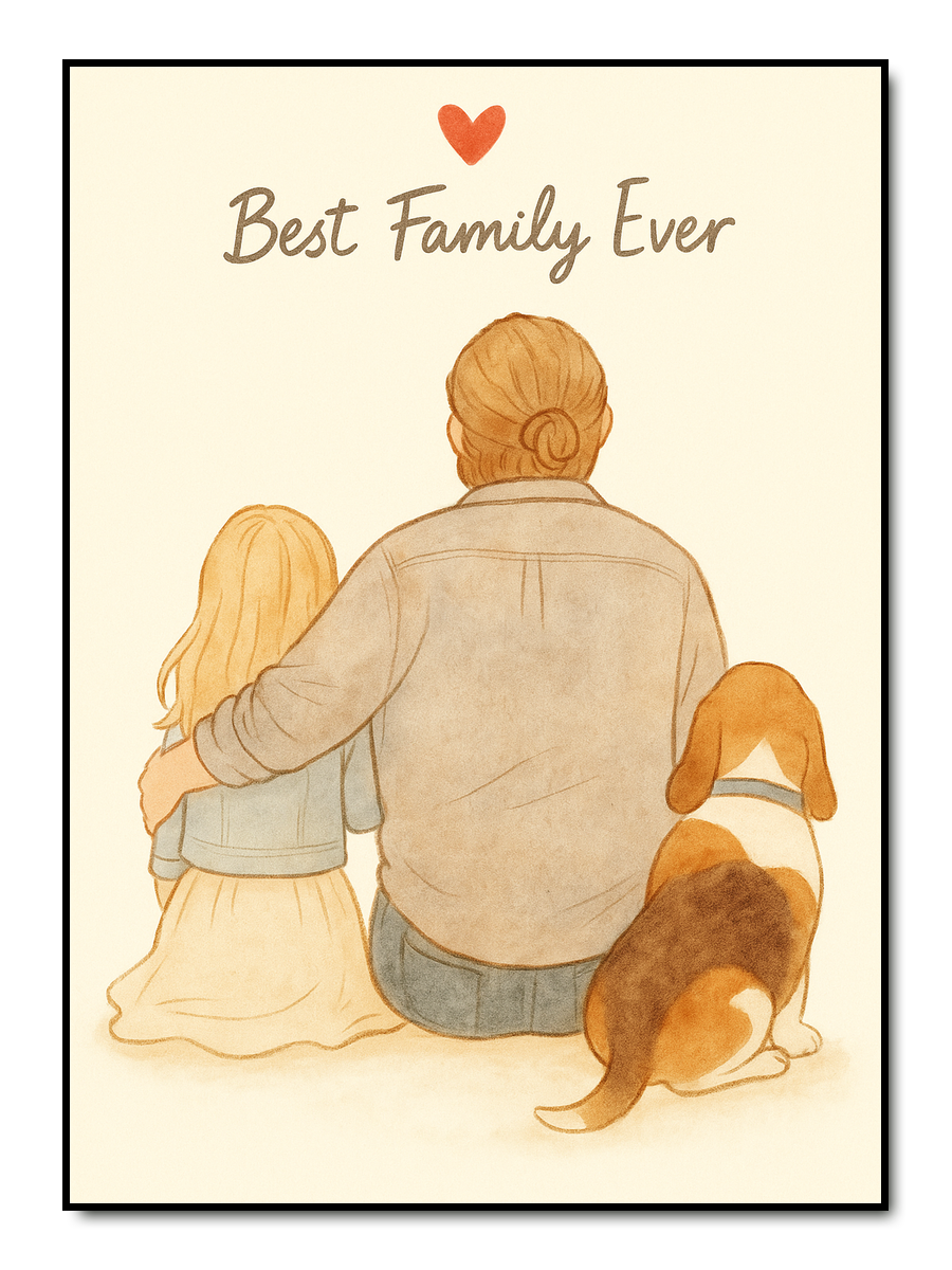 Best Family Ever – personalisiertes Poster