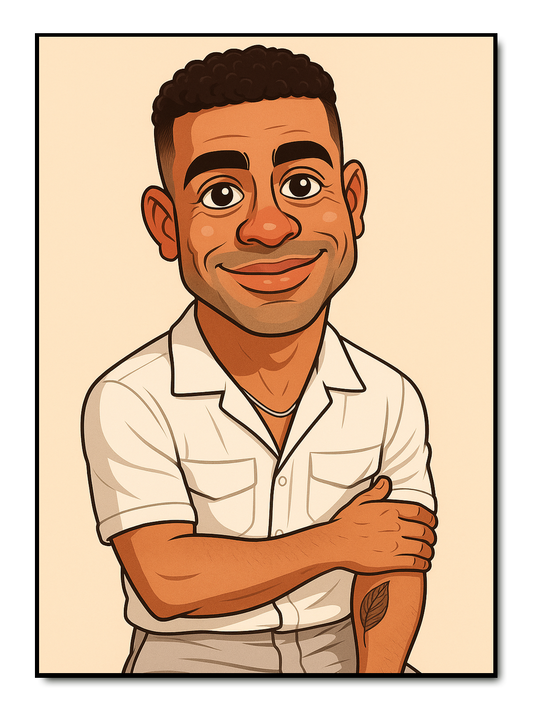 Karikatur - personalisiertes Poster