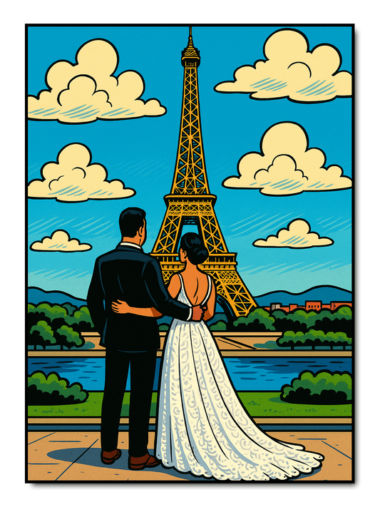 Cartoon City - personalisiertes Poster