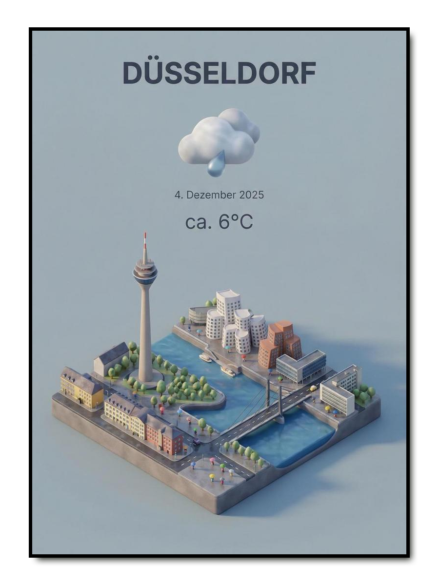 City Forecast - personalisiertes Poster