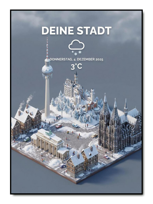 City Forecast - personalisiertes Poster