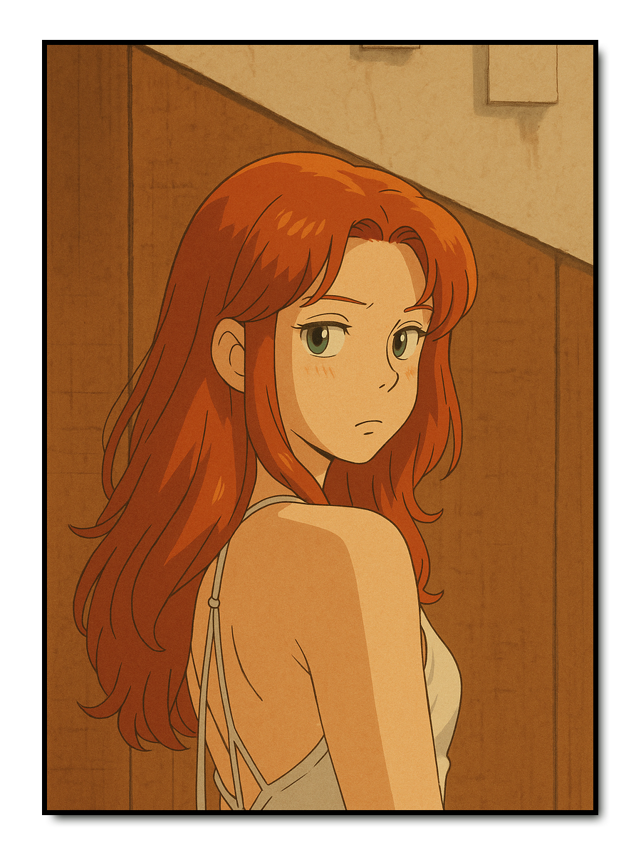Vintage Anime Stil -  personalisiertes Poster