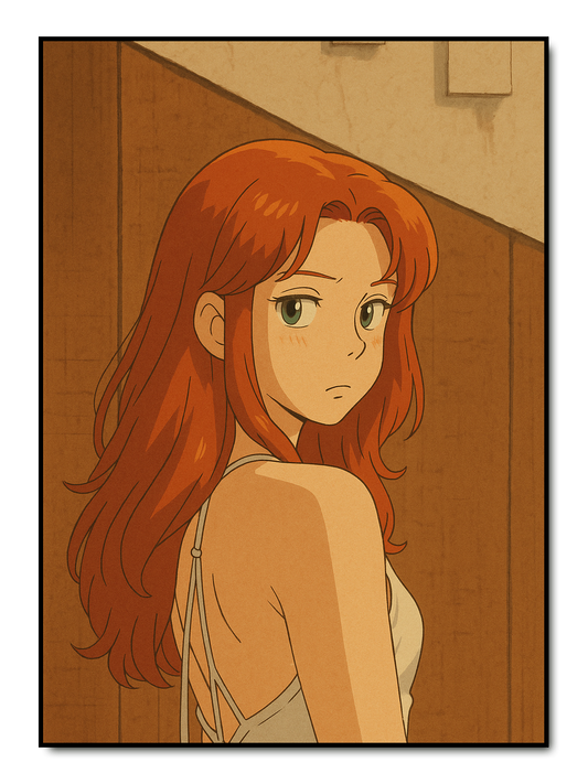 Vintage Anime Stil -  personalisiertes Poster