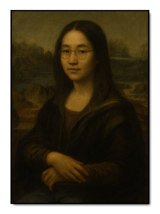 Mona Lisa Stil - personalisiertes Poster