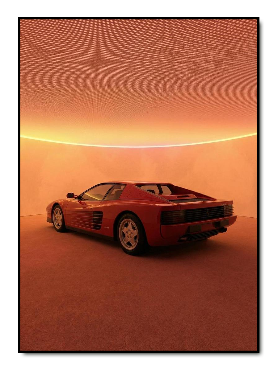 Neon Halo – personalisiertes Poster