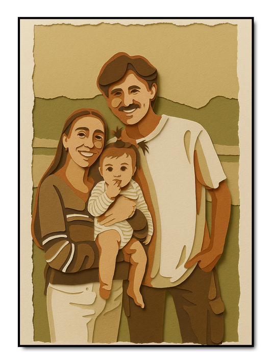 Papercut - personalisiertes Poster