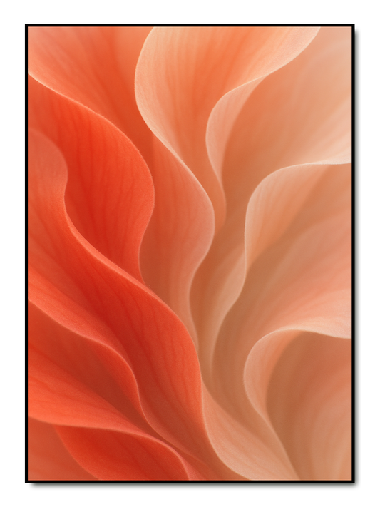 Zarte Wellen der Natur - Leuchtendes Orange