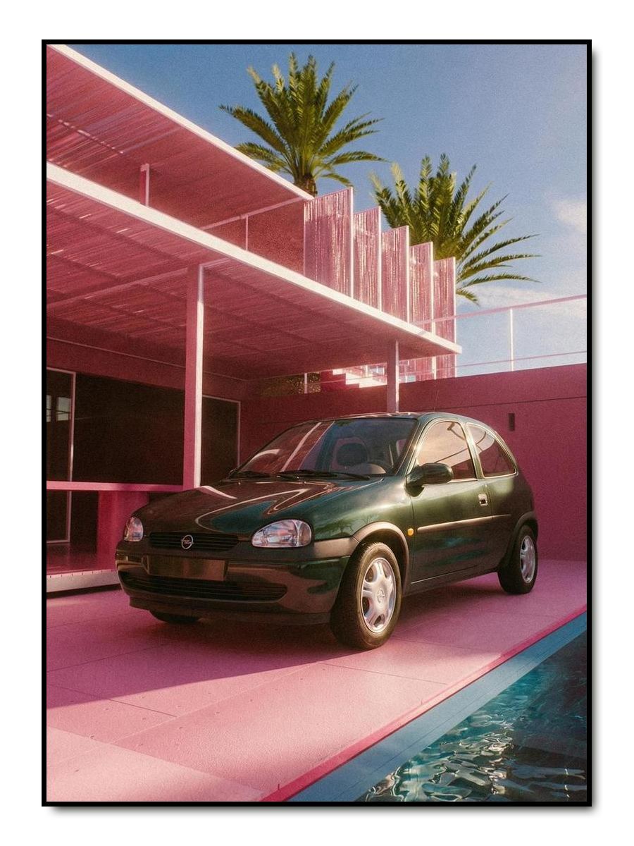 Poolside Cruise - personalisiertes Poster