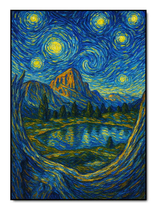 Sternennacht Stil – personalisiertes Poster