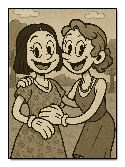 Vintage Cartoon - personalisiertes Poster
