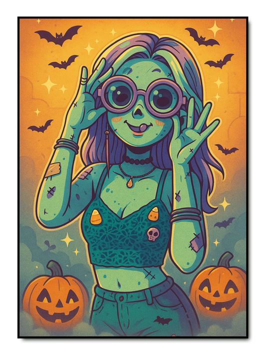 Cute Zombie - personalisiertes Poster